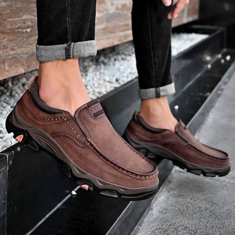 Elegantní Kožené Slip-On Boty