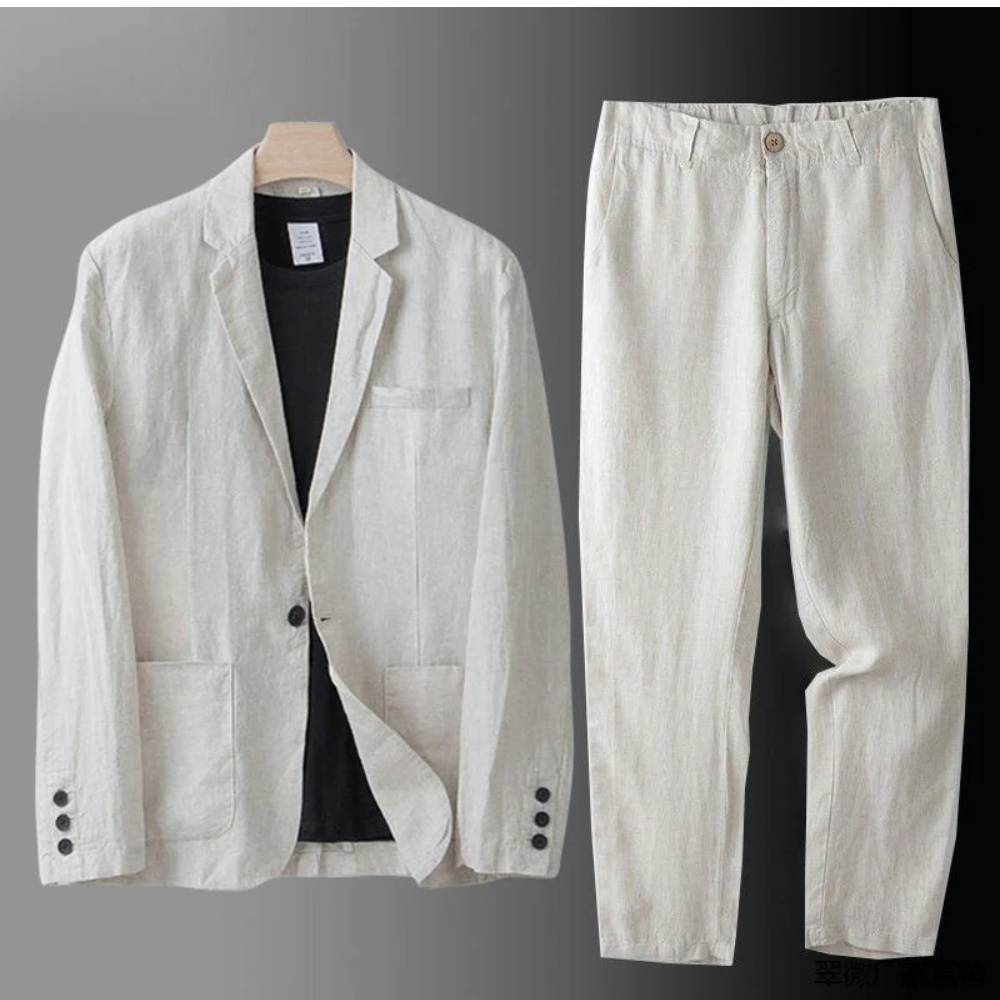 Elegantní Lněný Set