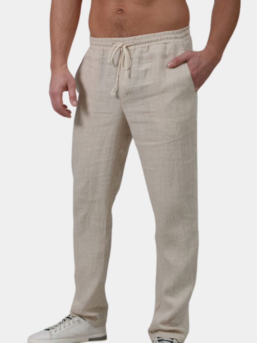 Elegantní Lněné Kalhoty