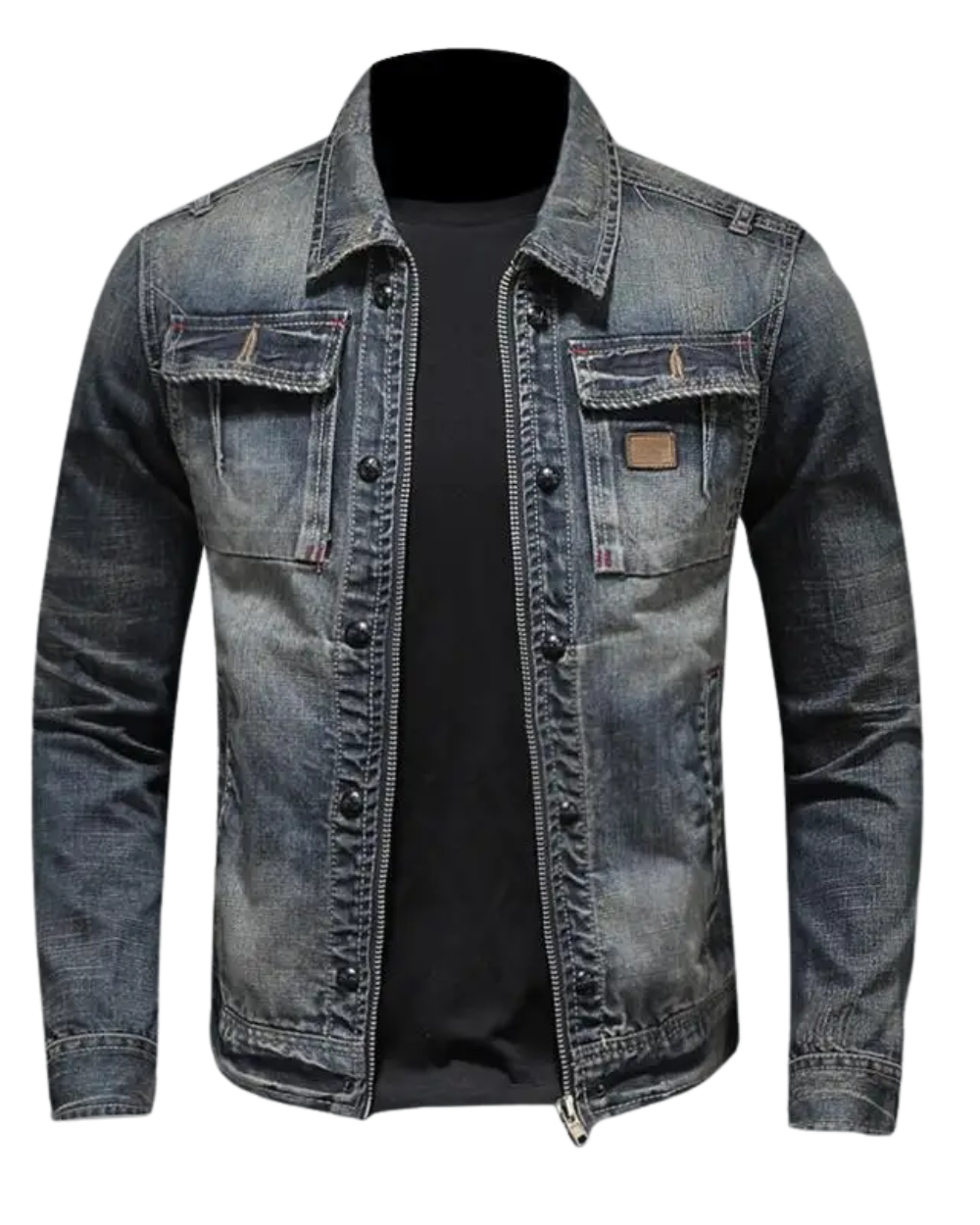 Prémiový Denim Kabát