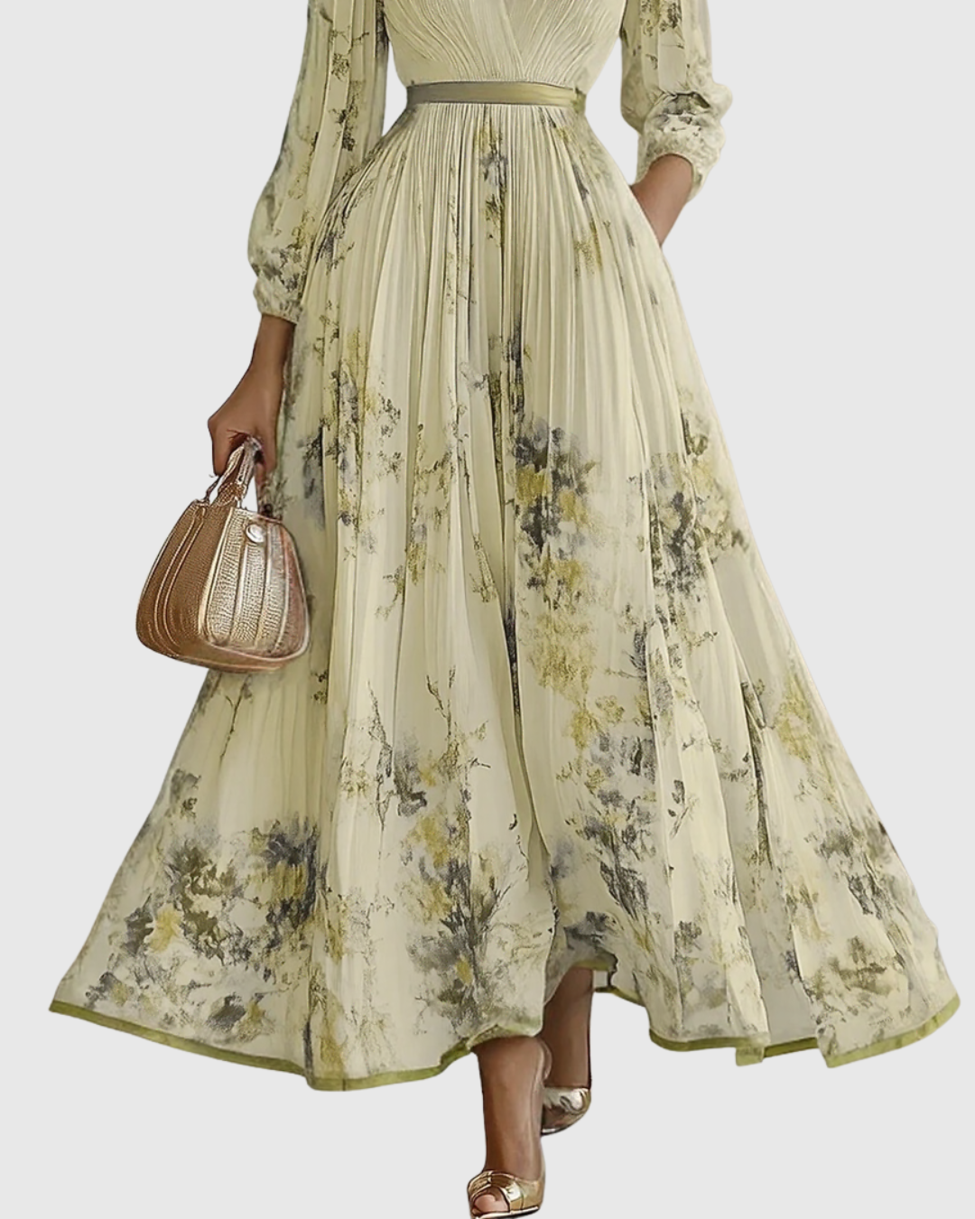 Rowella | Elegantní Maxi Plisované Šaty