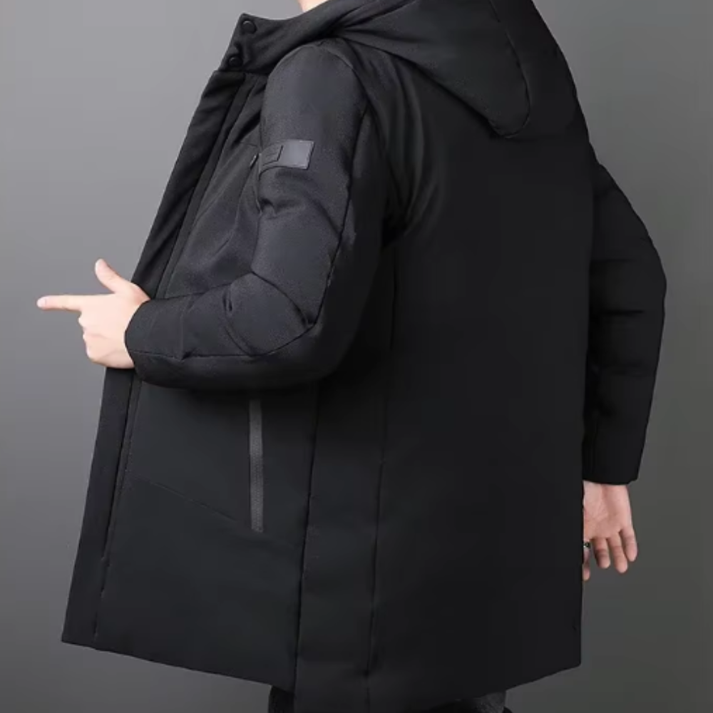 Elegantní Dlouhý Kabát pro Muže