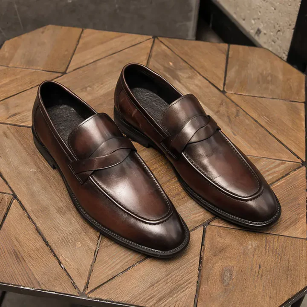 Elegantní kožené mokasíny