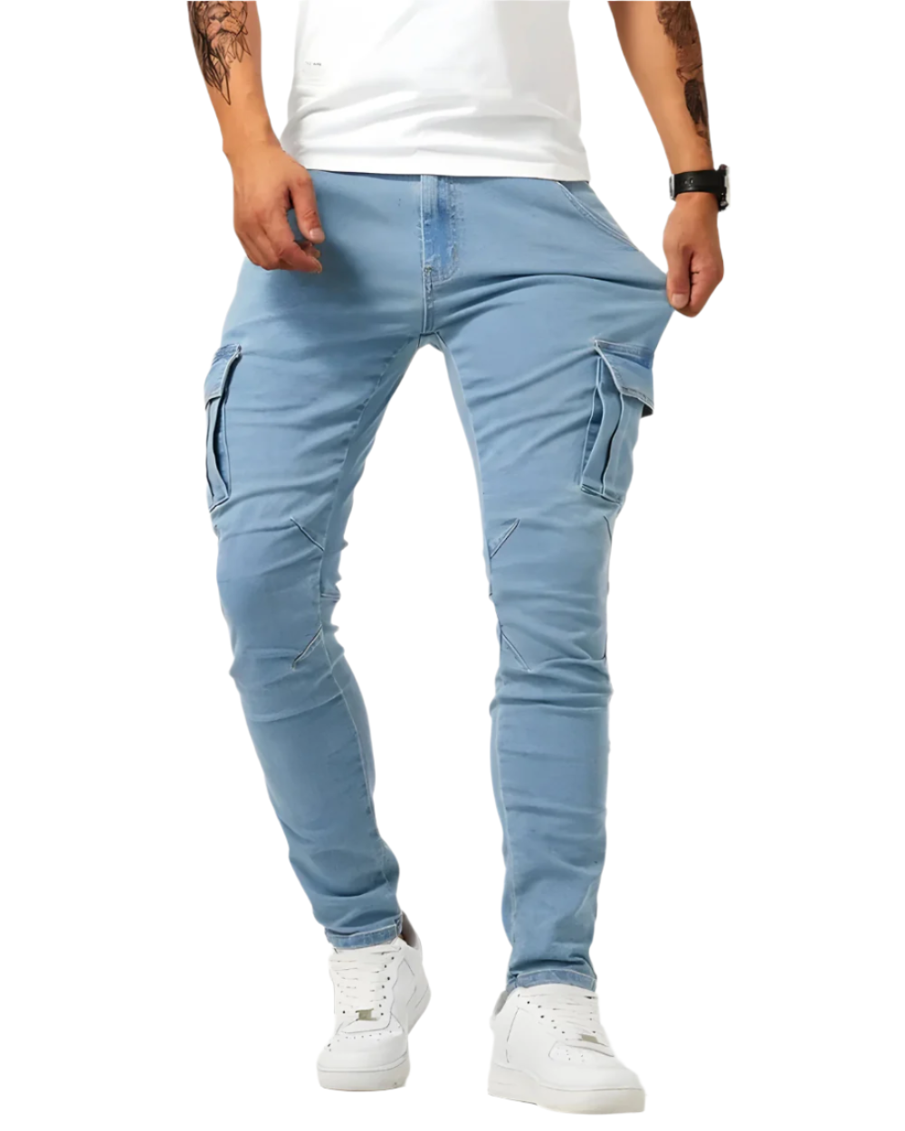 Kalhoty Cargo Stretch Marine
