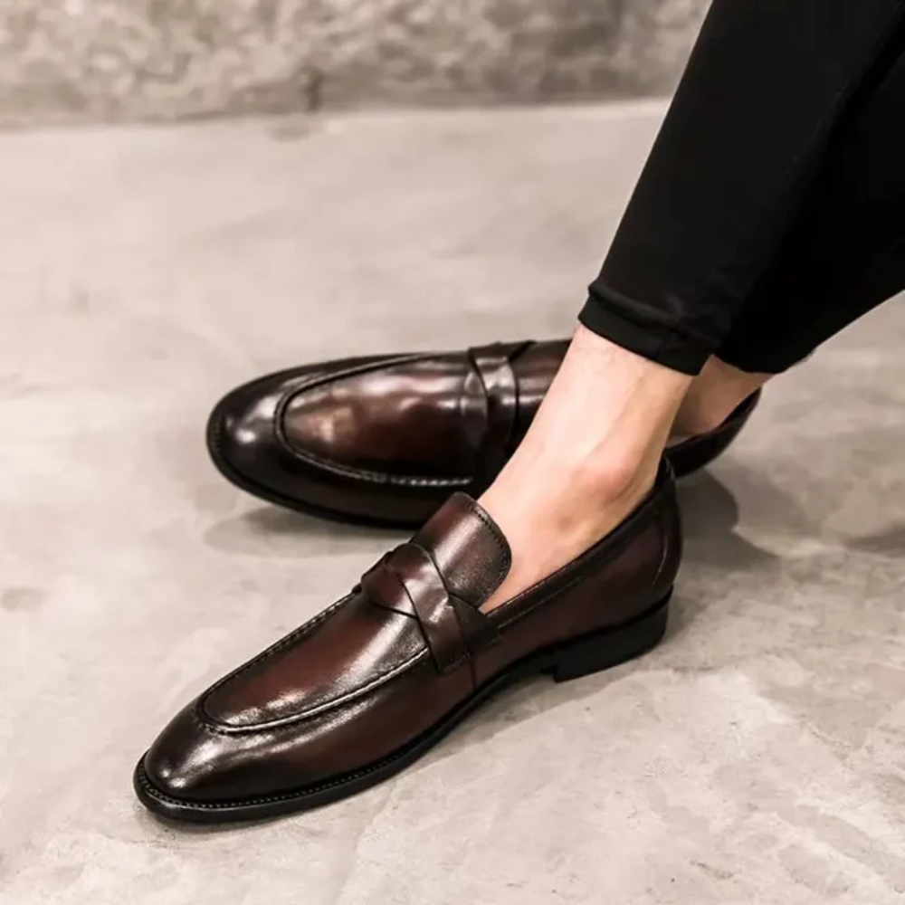 Elegantní kožené mokasíny