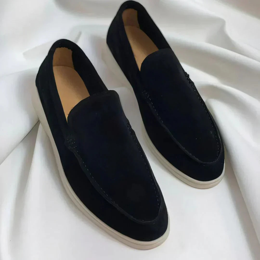 Aidan | Pánské mokasíny z nubukové kůže