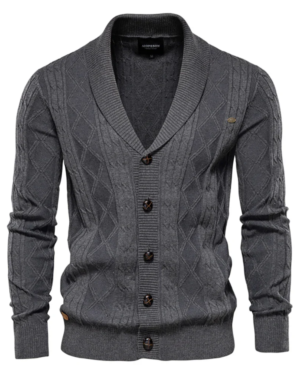 Pánský luxusní cardigan s knoflíky