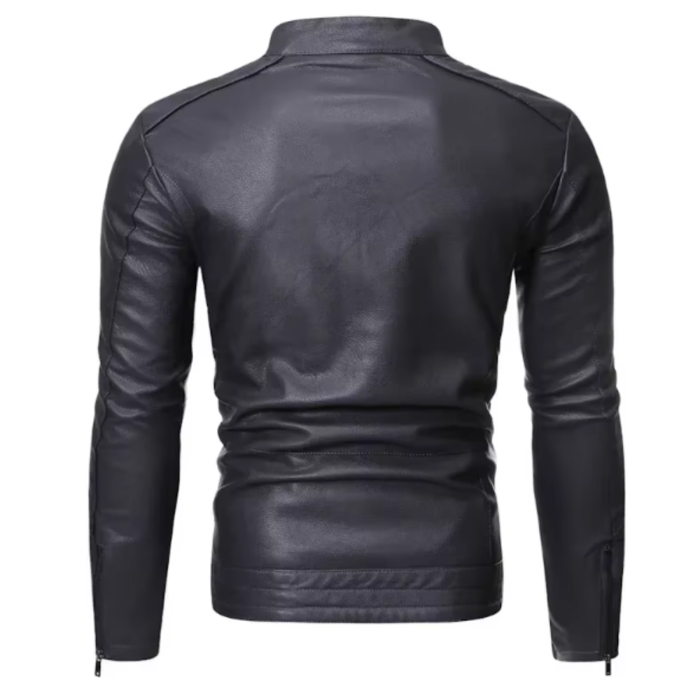 Elegantní Kožený Kabát