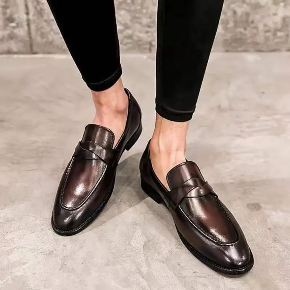 Elegantní kožené mokasíny