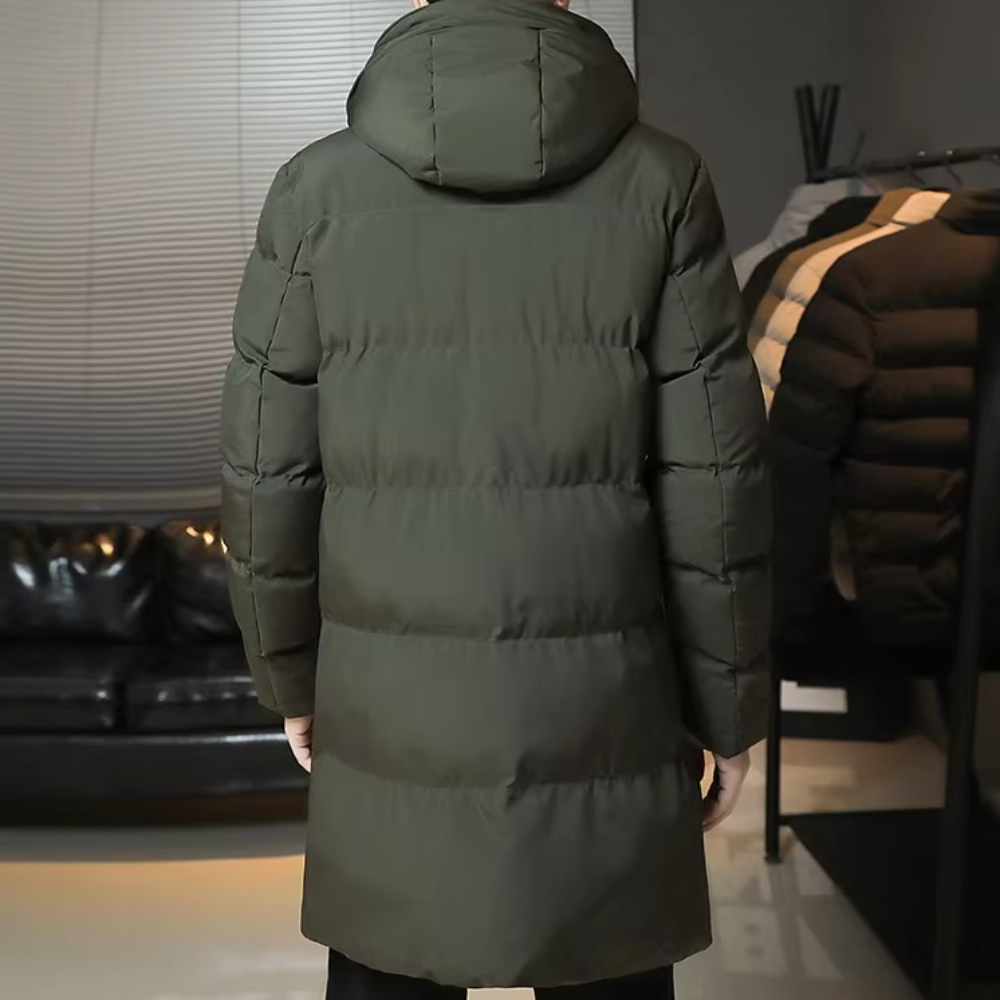 Elegantní Dlouhý Zimní Kabát
