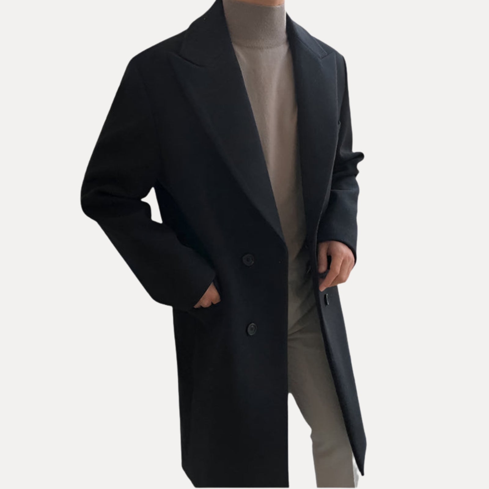 Elegantní Dvoubotónkový Kabát