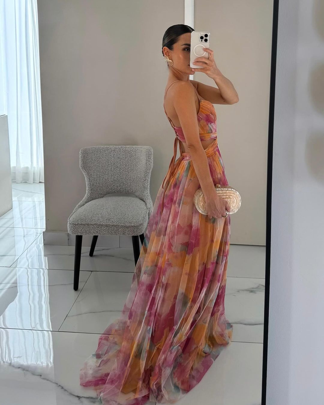 La Scintilla| Maxi Šaty Elegantní Květinové