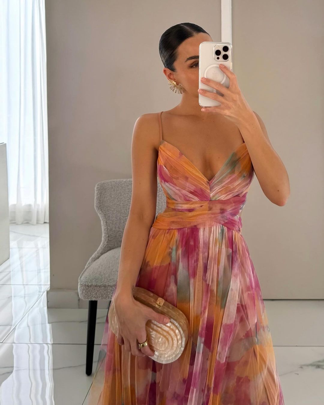 La Scintilla| Maxi Šaty Elegantní Květinové