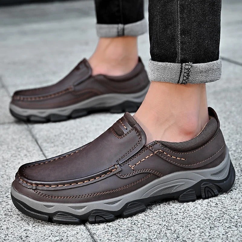 Elegantní Kožené Slip-On Boty