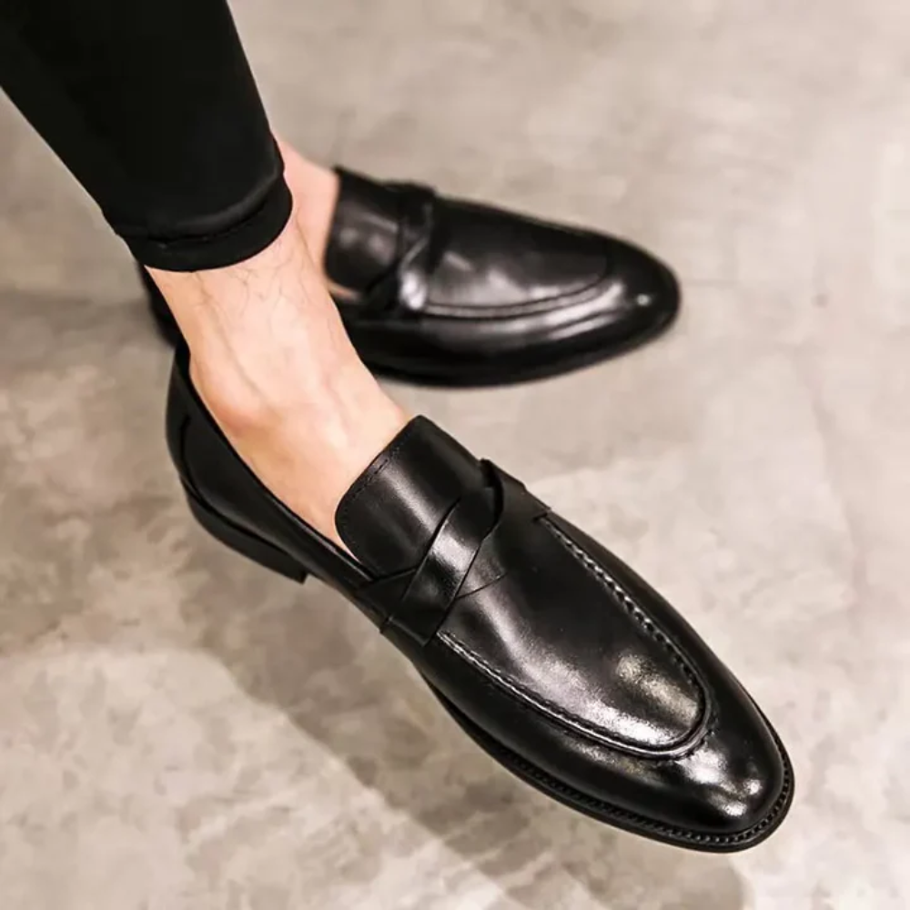 Elegantní kožené mokasíny