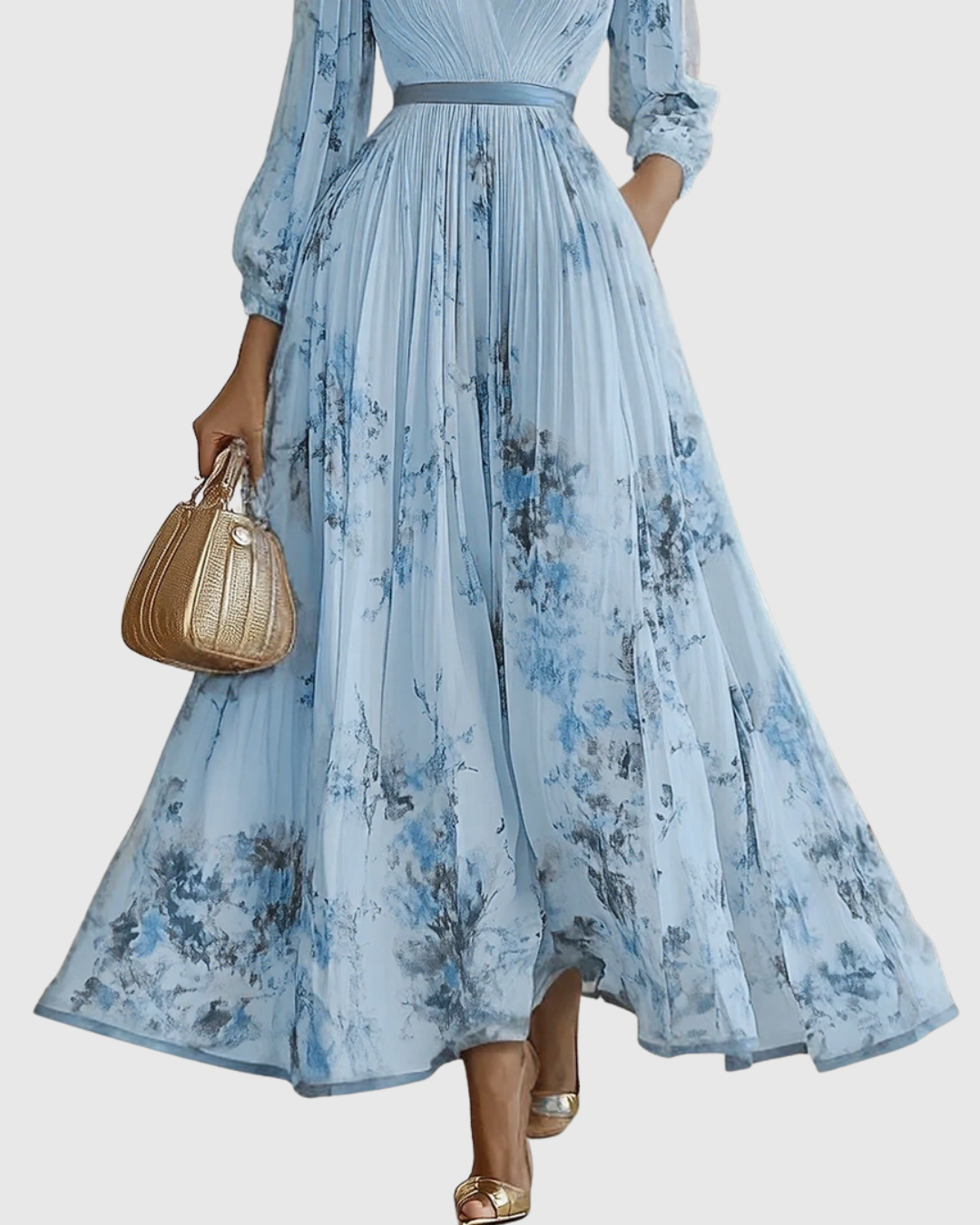 Rowella | Elegantní Maxi Plisované Šaty