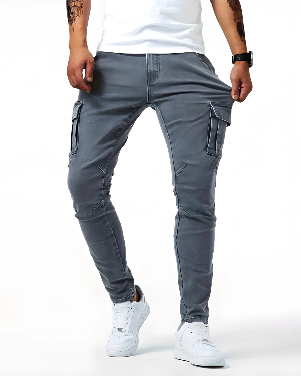 Kalhoty Cargo Stretch Marine