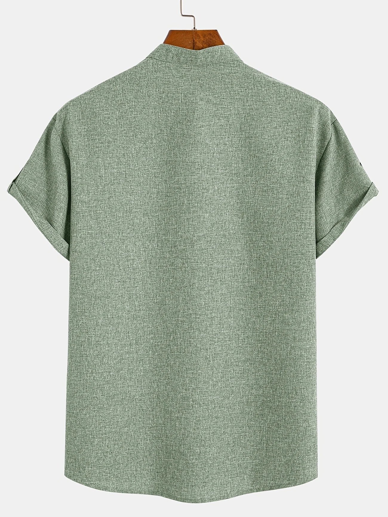 Leblanc™ | Elegantní košile s krátkým rukávem a vysokým límcem