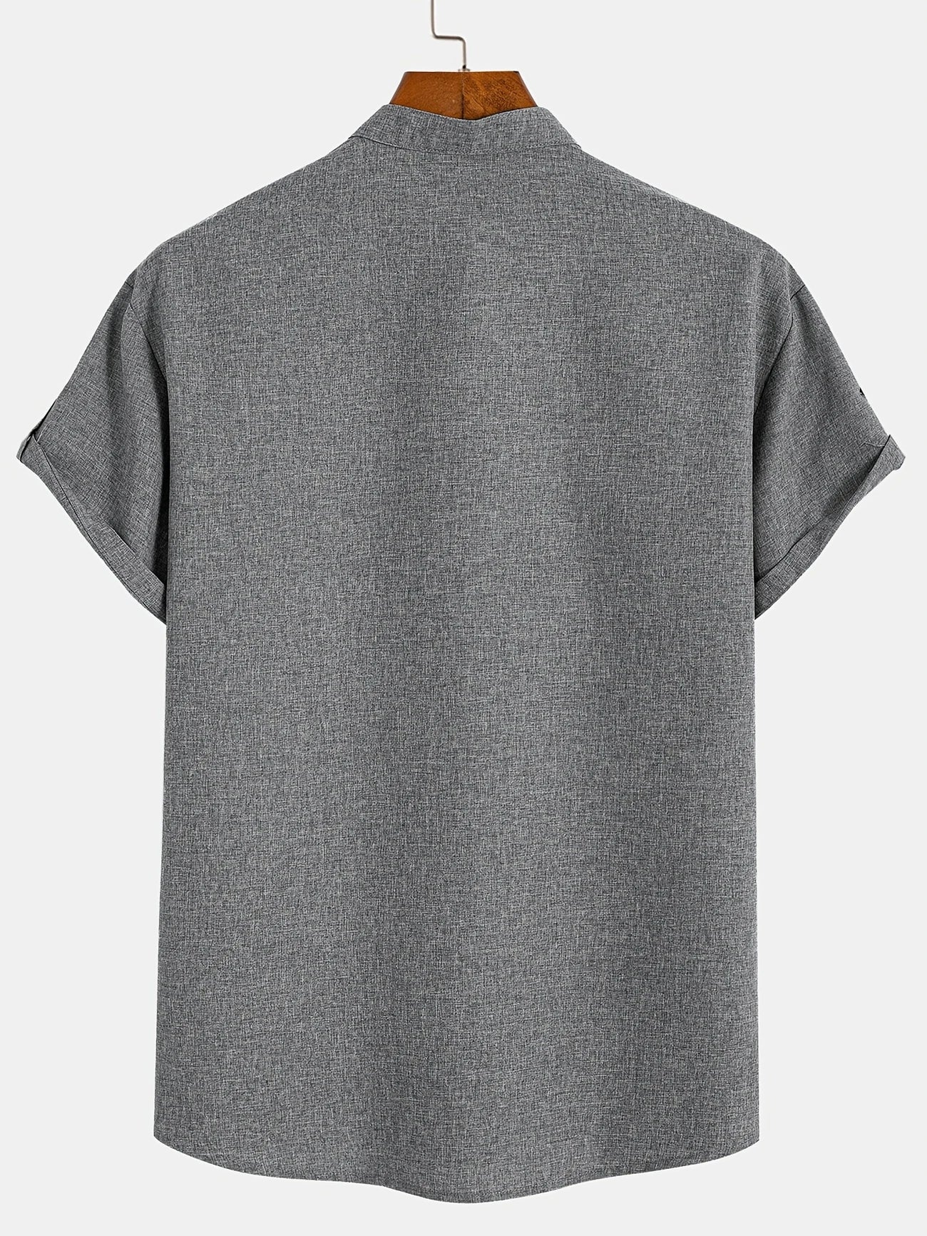 Leblanc™ | Elegantní košile s krátkým rukávem a vysokým límcem