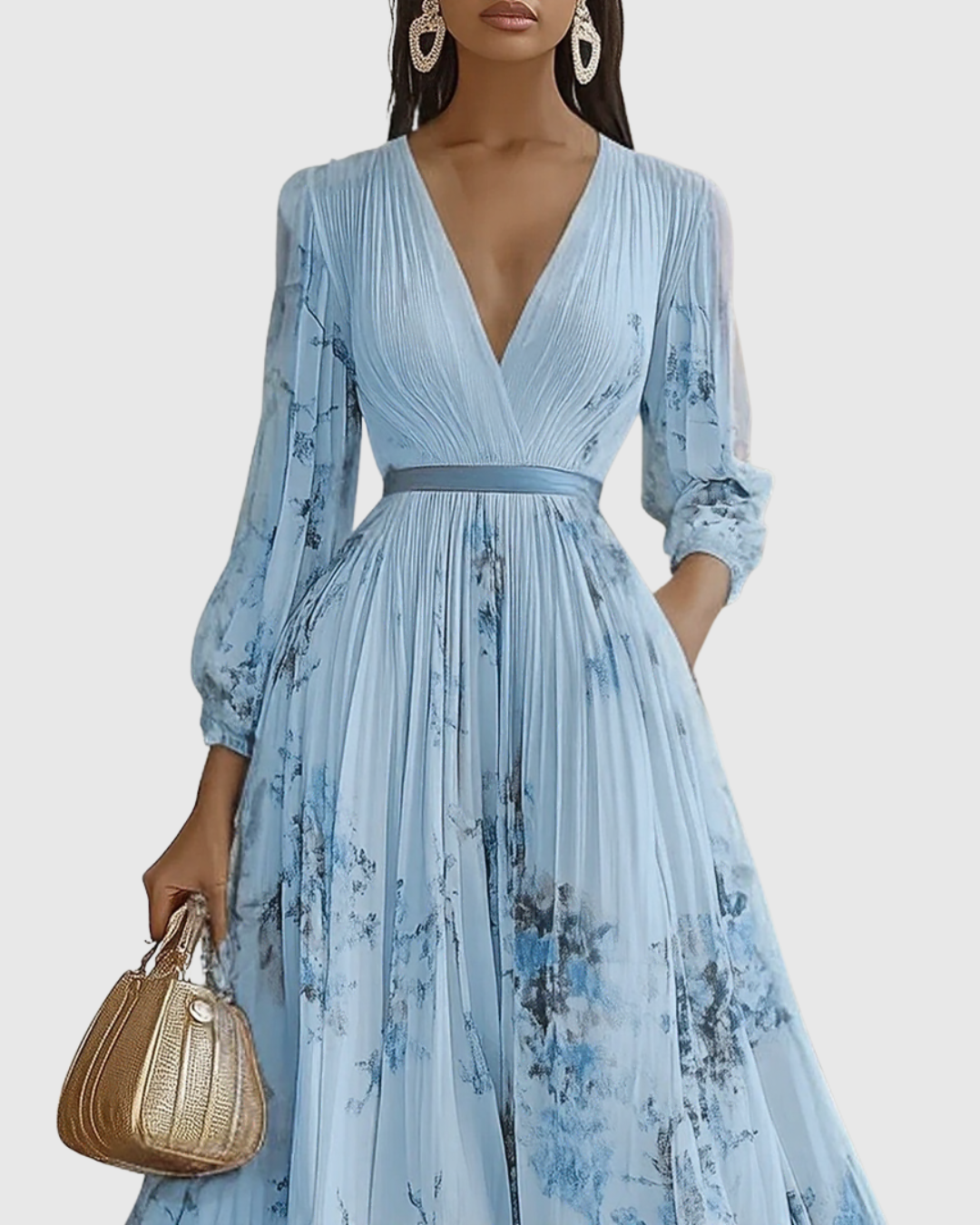 Rowella | Elegantní Maxi Plisované Šaty
