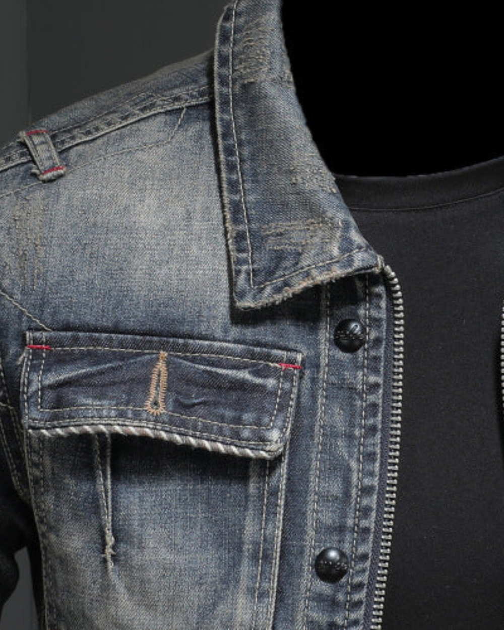 Prémiový Denim Kabát