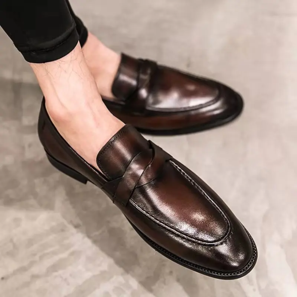 Elegantní kožené mokasíny