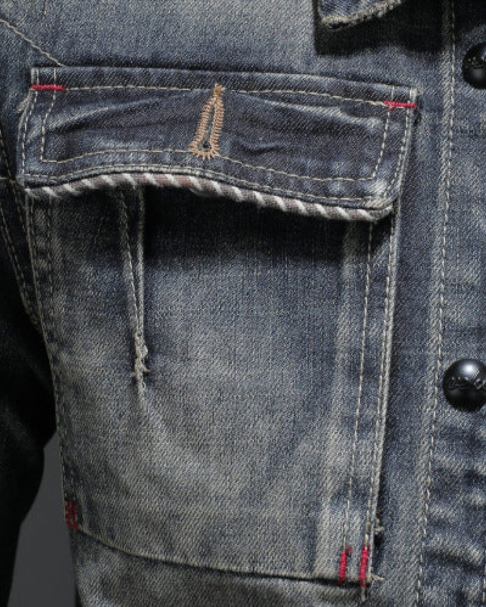 Prémiový Denim Kabát