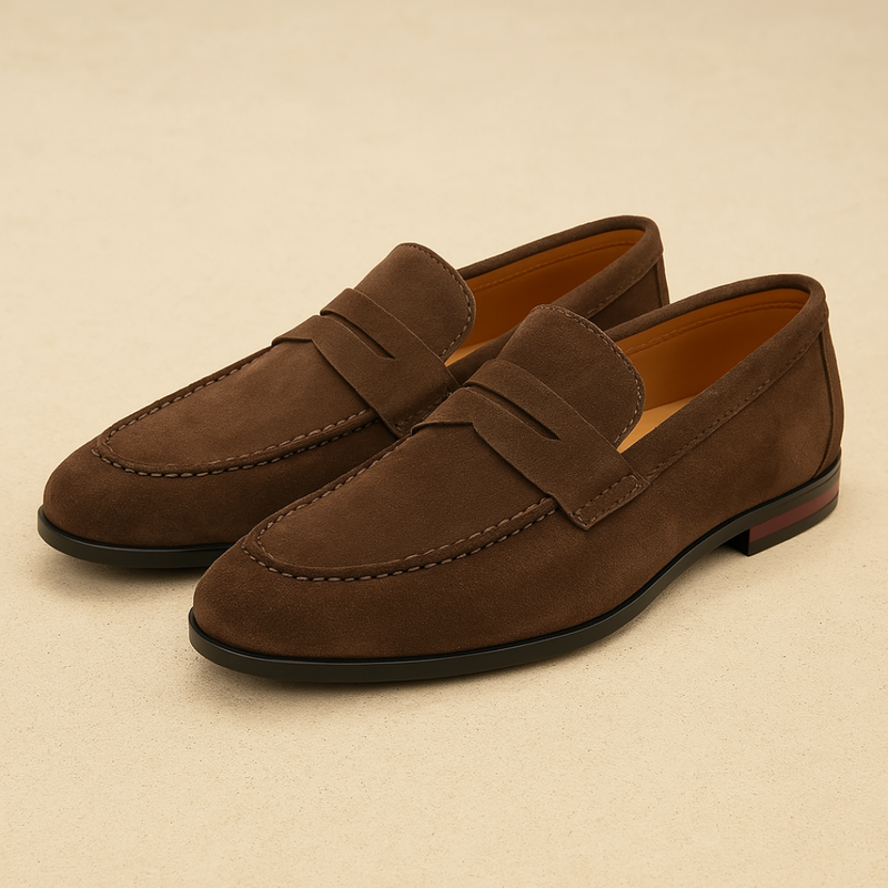 Penny Loafers z Nubuku Old Money