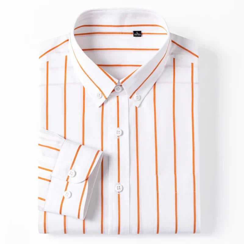 Elegantní Pruhovaná Bavlněná Košile