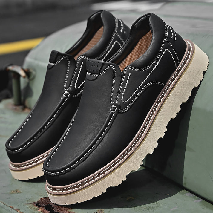 Elegantní Kožené Slip-On Boty