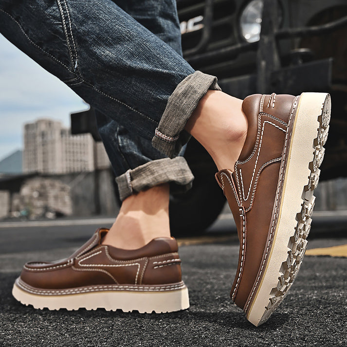 Elegantní Kožené Slip-On Boty