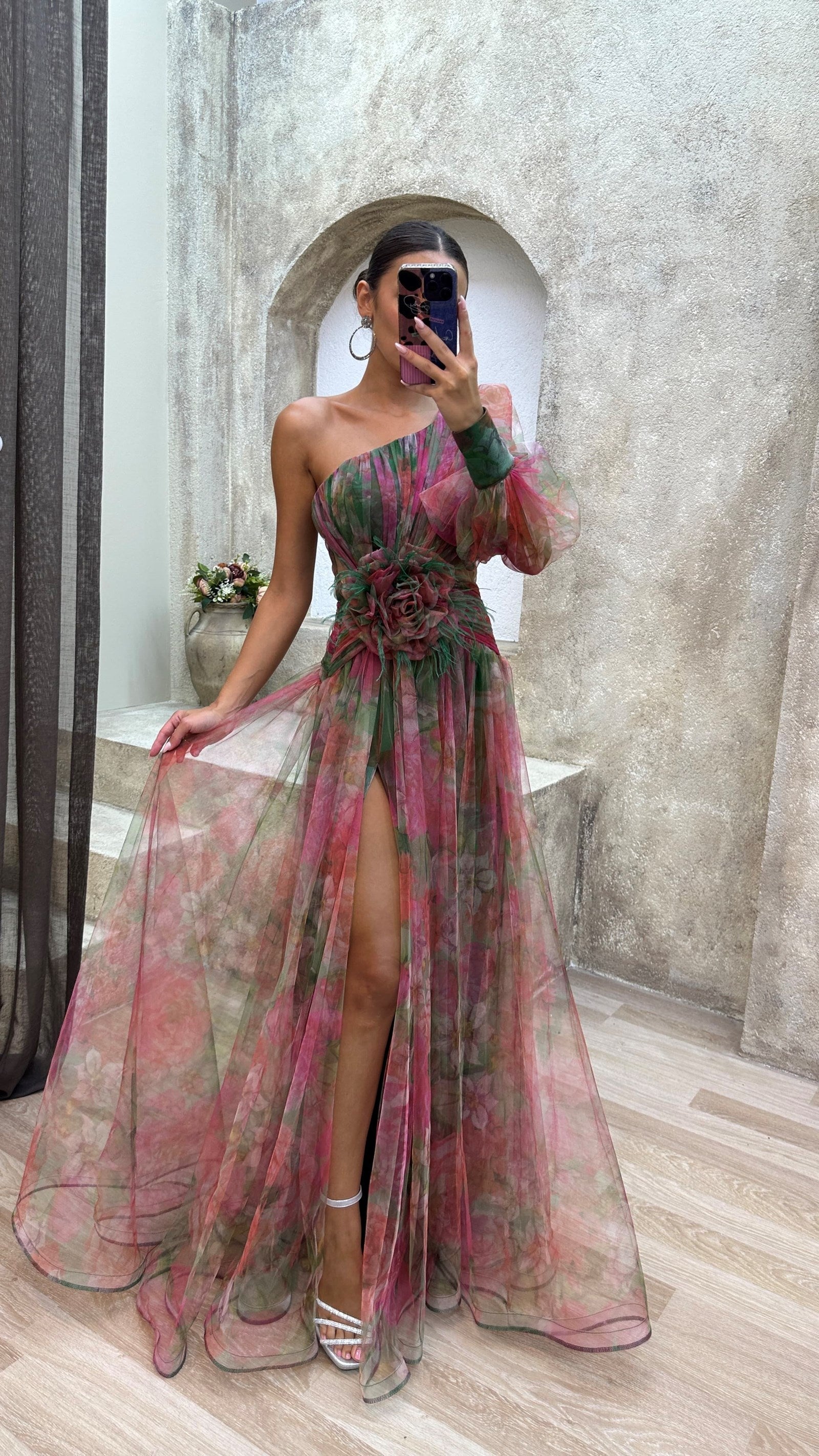 La Scintilla | Šaty Elegance s Květinovým Vzorem