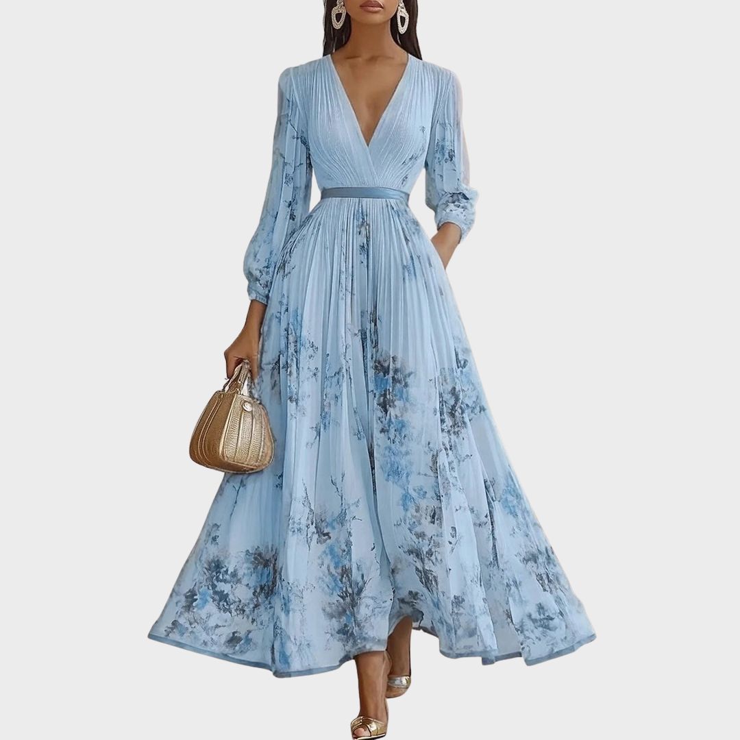 Rowella | Elegantní Maxi Plisované Šaty