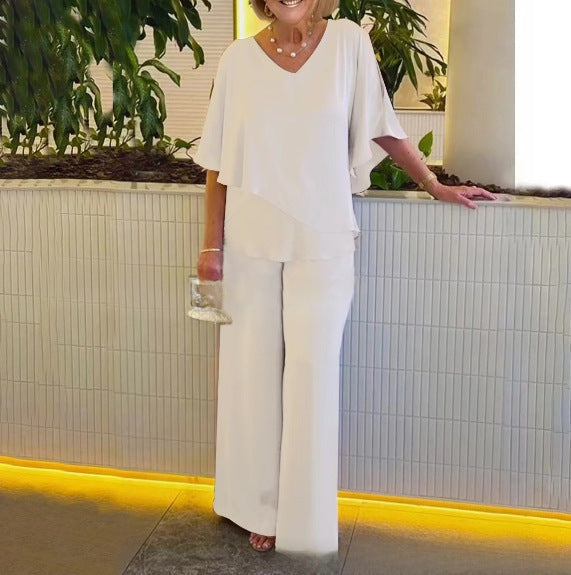 Martha - Pohodlný set s širokými nohavicemi