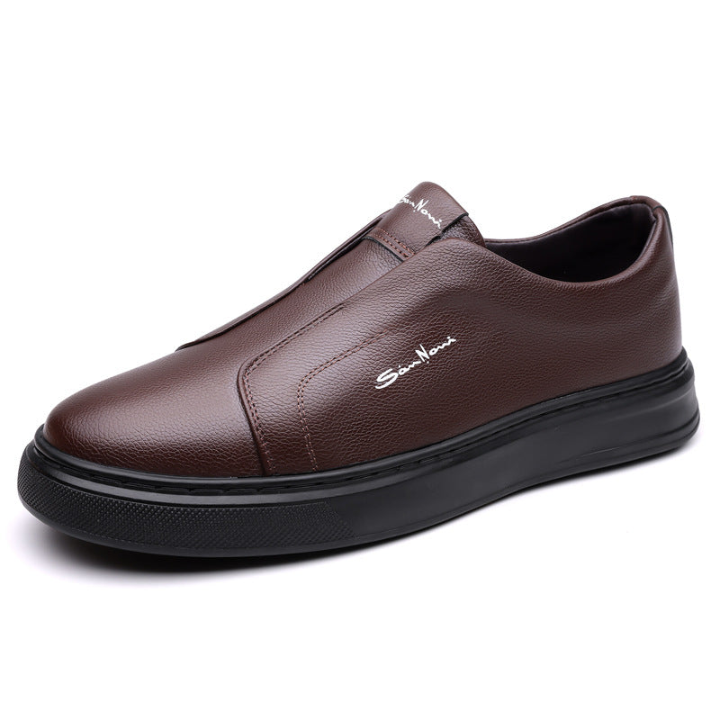 Kožené slip-on boty