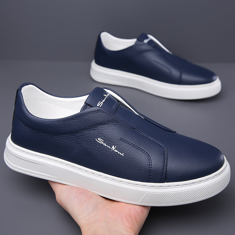 Kožené slip-on boty