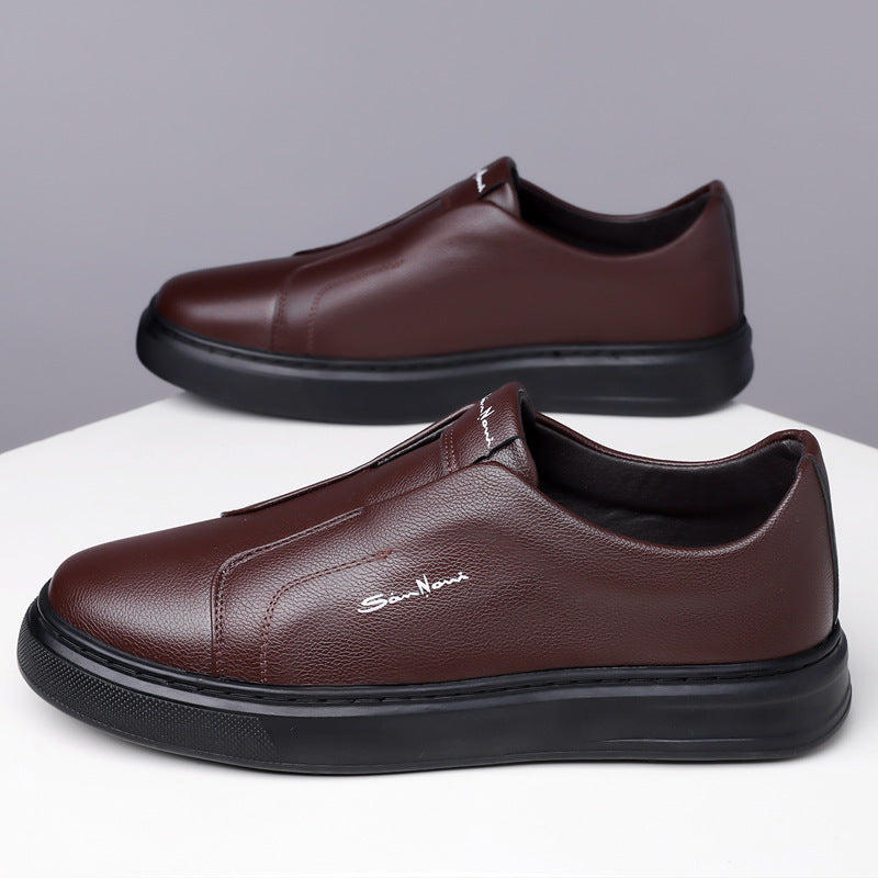 Kožené slip-on boty
