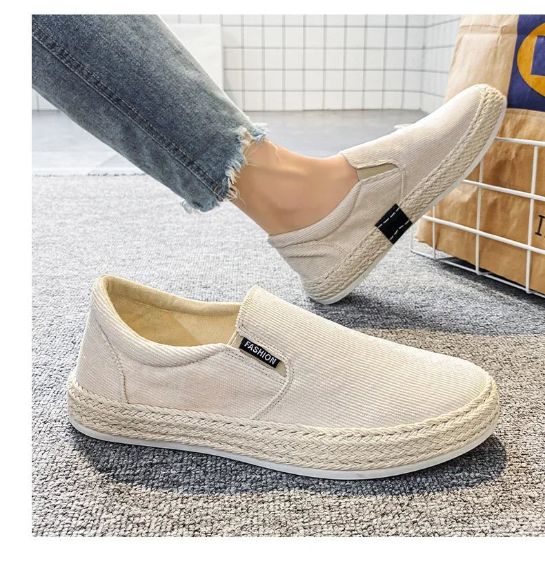 Prodyšné Plátěné Slip-On Boty