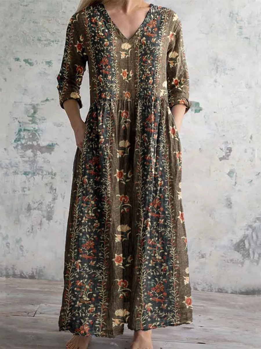 Zuzana – dlouhé letní boho šaty s potiskem, KARO Moda