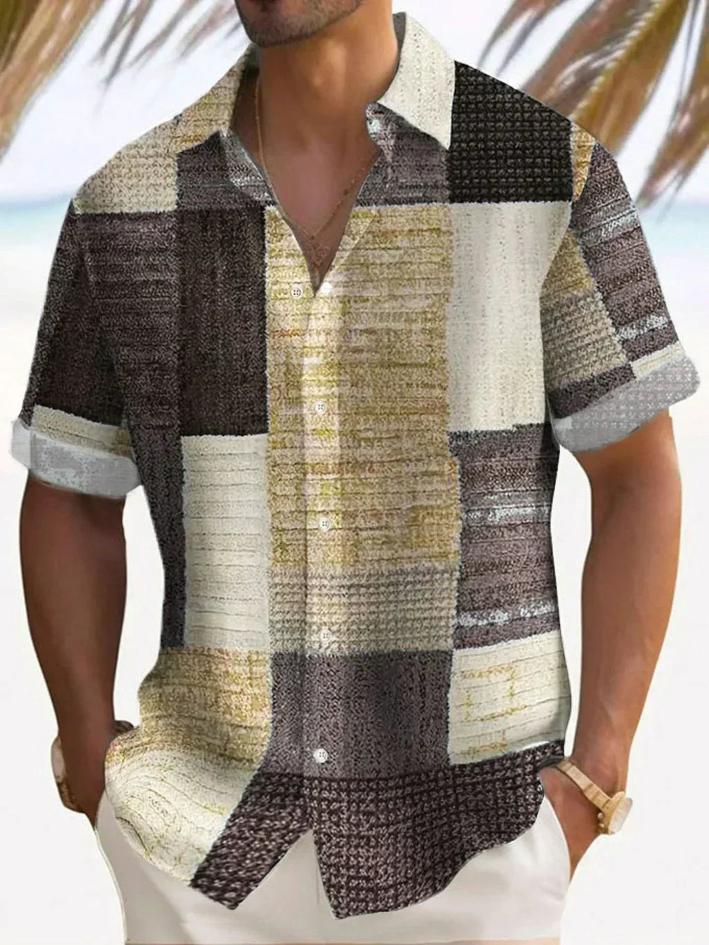 Elegantní Patchwork Košile