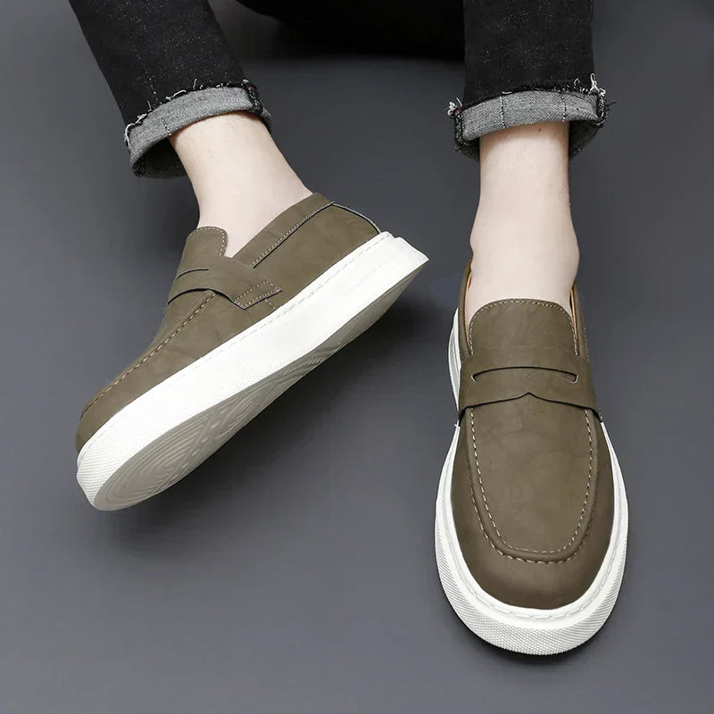 Elegantní Kožené Slip-On Boty