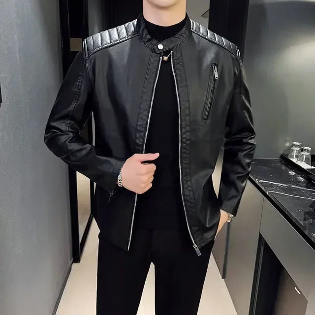 Elegantní Kožená Bunda