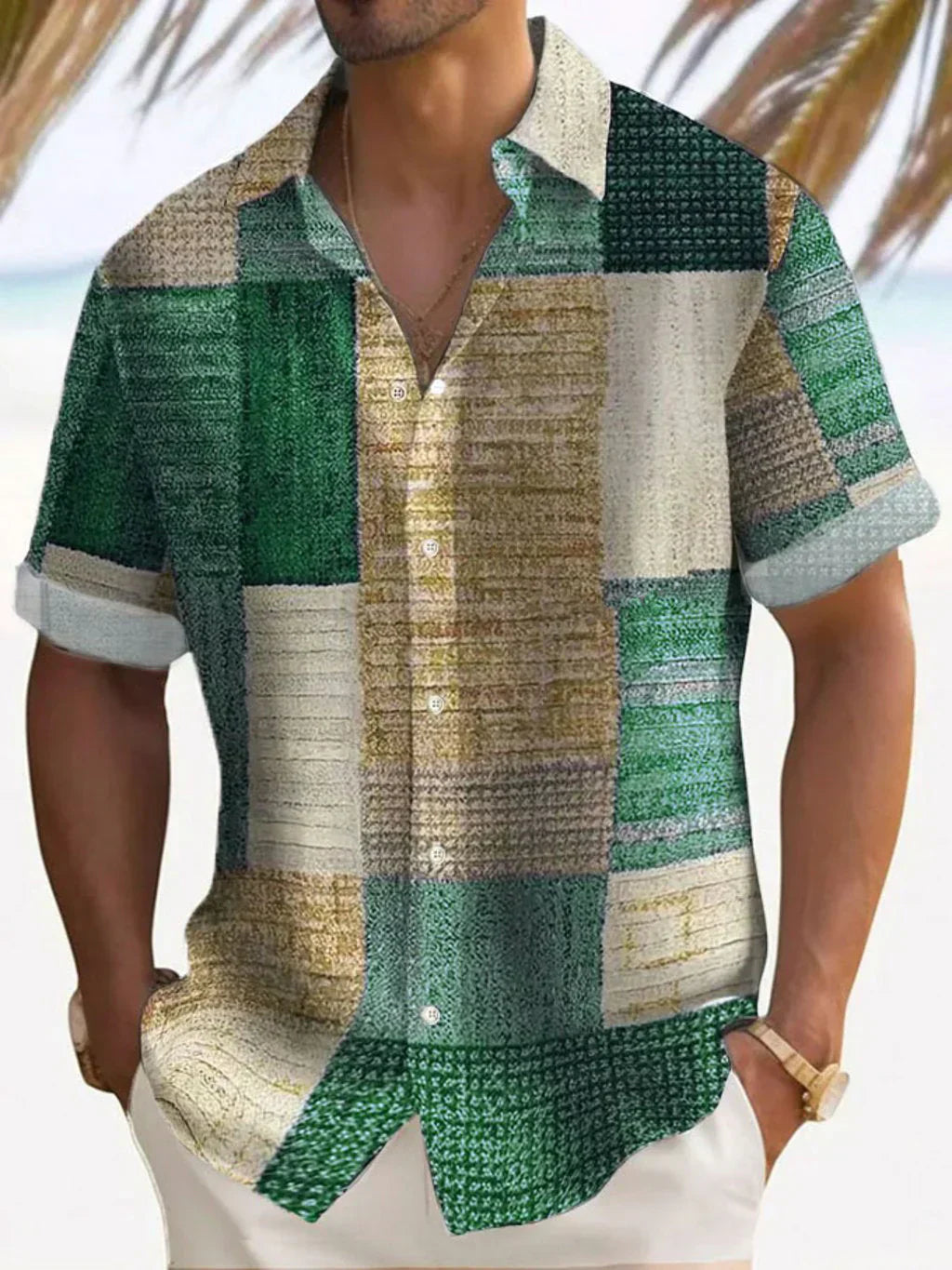 Elegantní Patchwork Košile