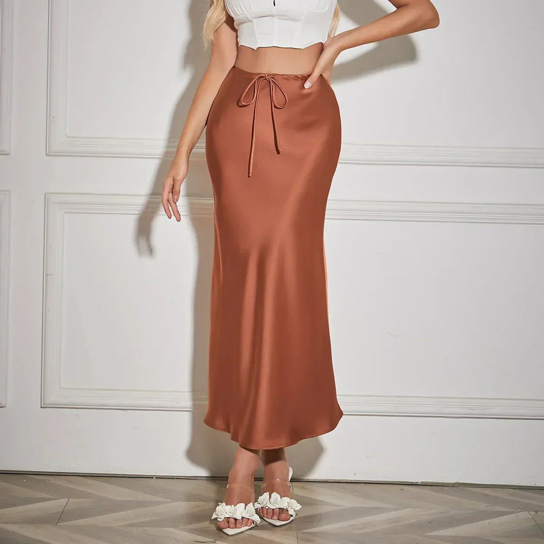 Gwyneth | Maxi sukně s detaily mašle