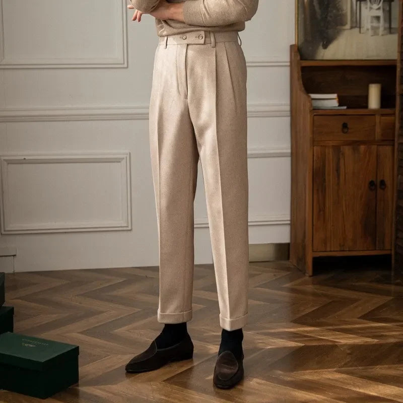 Elegantní Kalhoty s Vysokým Pasem