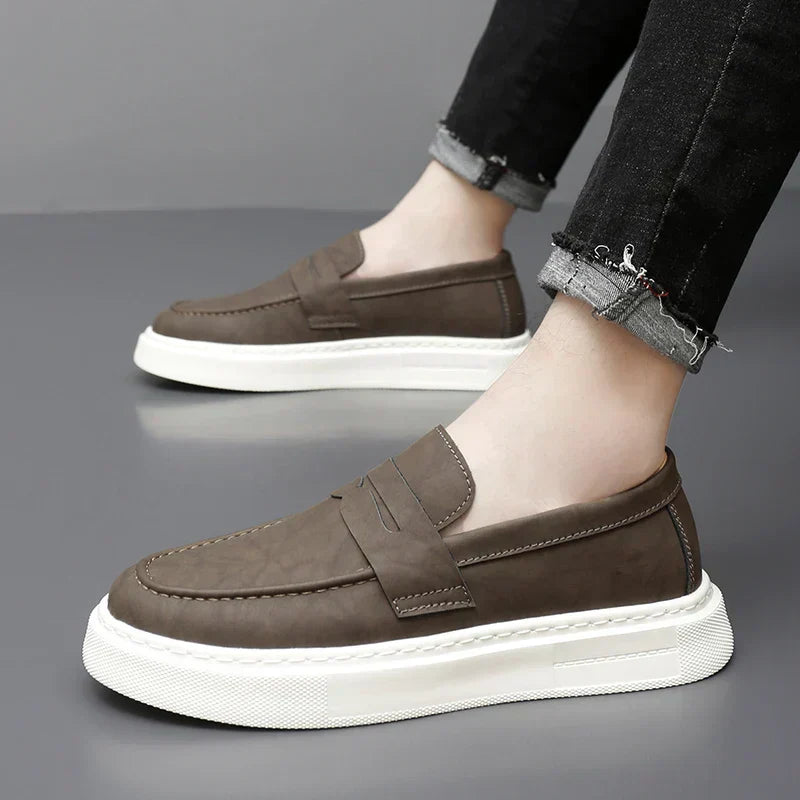 Elegantní Kožené Slip-On Boty