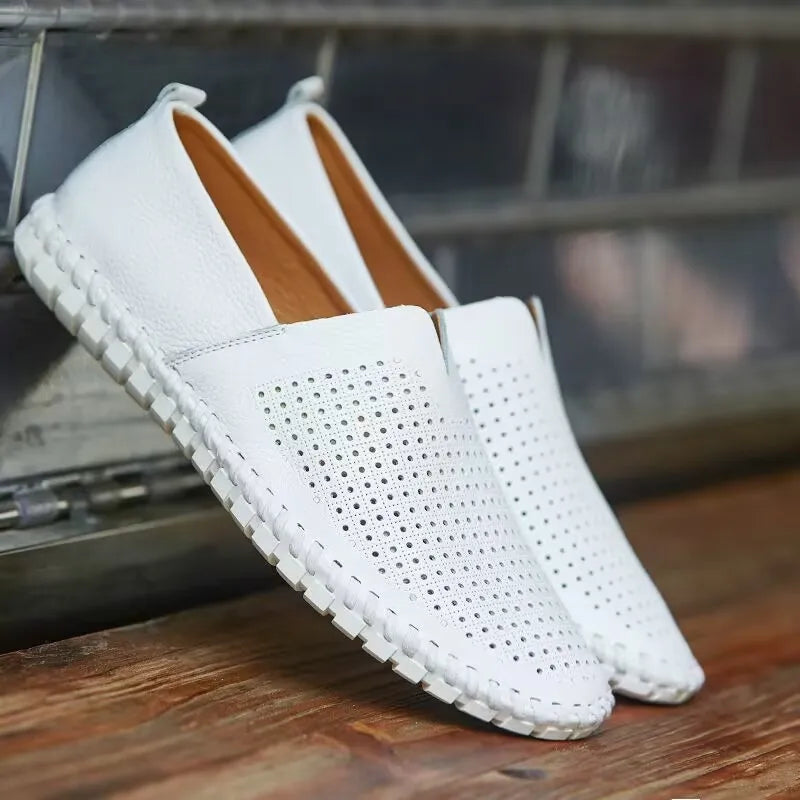 Elegantní prodyšné mokasíny