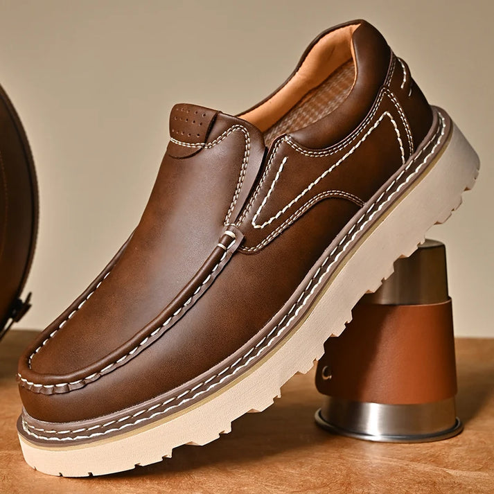 Elegantní Kožené Slip-On Boty