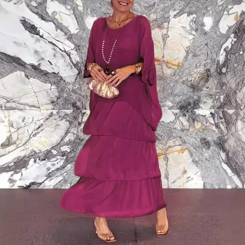 Rosina | Elegantní šaty s krajkou a kulatým výstřihem
