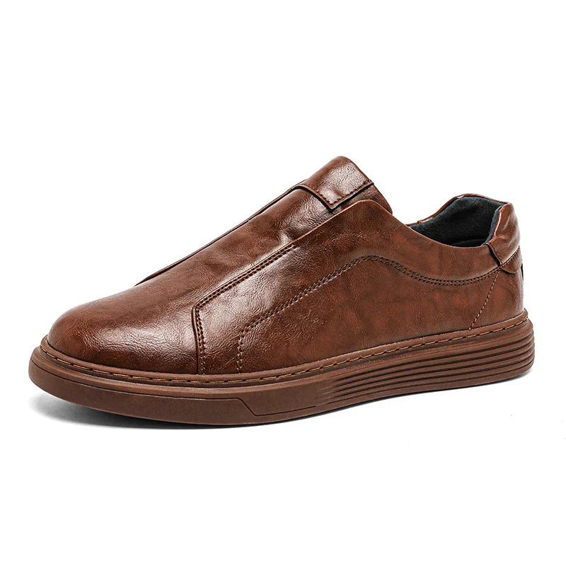 Klasické Kožené Slip-On Boty